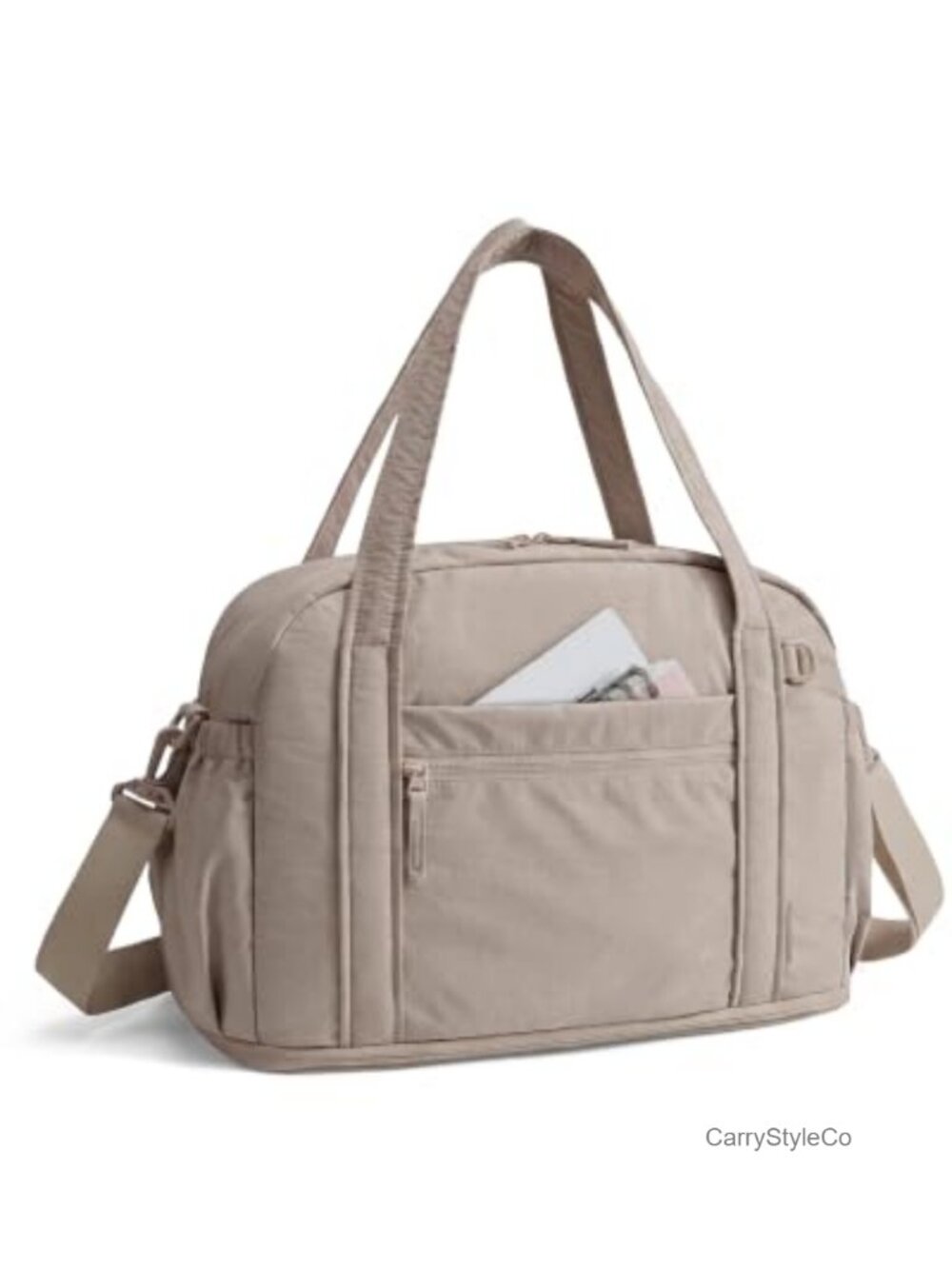 Expandable Personal Item Travel Duffel Bag, 2-Piece Set with TSA Toiletry Bag